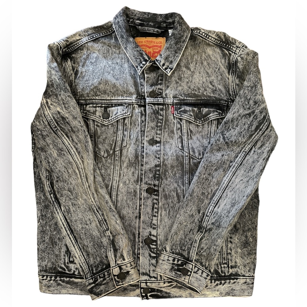 XL Men’s Levi’s Vintage Acid Washed Grey Denim Jacket